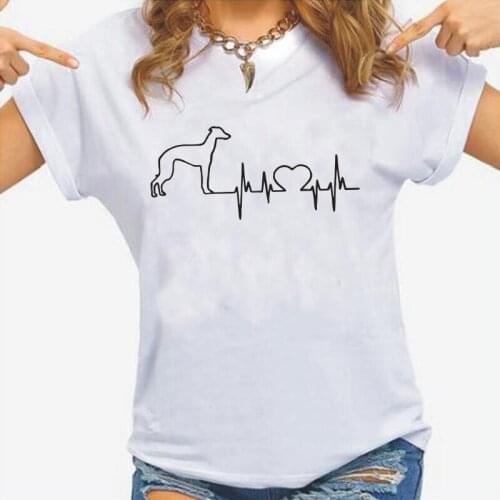 Italian Greyhound Dog Lovers T Shirt Women Tops Summer Short Sleeve Cotton Funny Tee Shirt Femme Casual Harajuku Camiseta Mujer