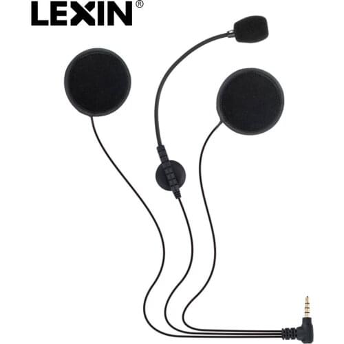 Lexin R6 A4 Headphone Speakers&Microphone Helmet Intercom Motorcycle Bluetooth interphone 3.5mm Jack headset