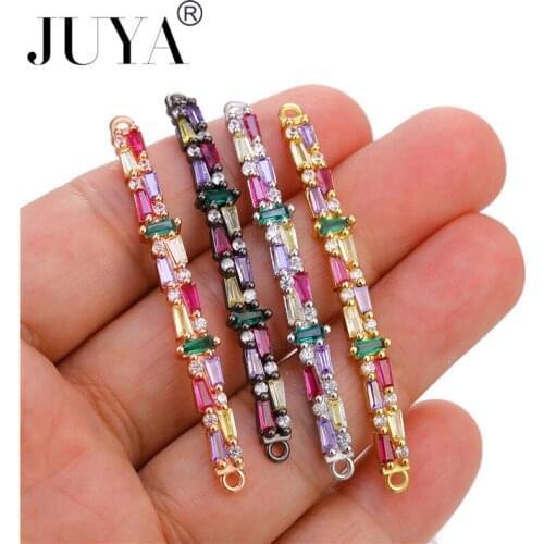 JUYA Exquisite copper micro-inlaid bracelet for women necklace pendant copper bracelet pendant connector jewelry Assembly