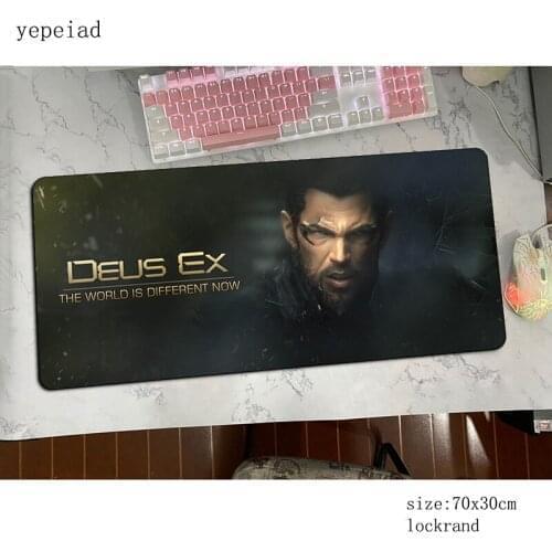 Deus Ex pad mouse home computer gamer mouse pad 800x300x3mm padmouse big Popular mousepad ergonomic gadget office desk mats