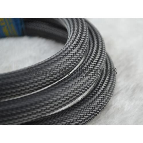 10M 16MM Nylon Sleeve Nylon Mesh Braided Sleeving For DIY Hifi power cable