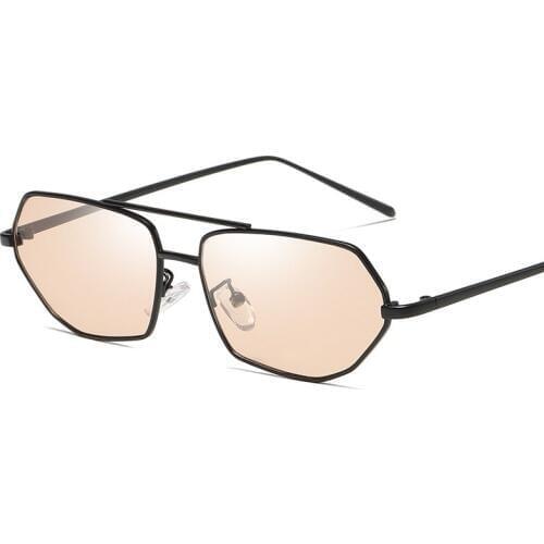 New Fashion Irregular Polygon Sunglasses Metal Frame Cool Style Shades Women Brand Design Sun Glasses Oculos De Sol