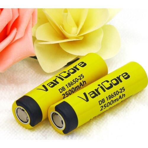 VariCore new HE2 18650 rechargeable lithium-ion battery 3.7v 2500mah Battery can keep electronic 20A discharge