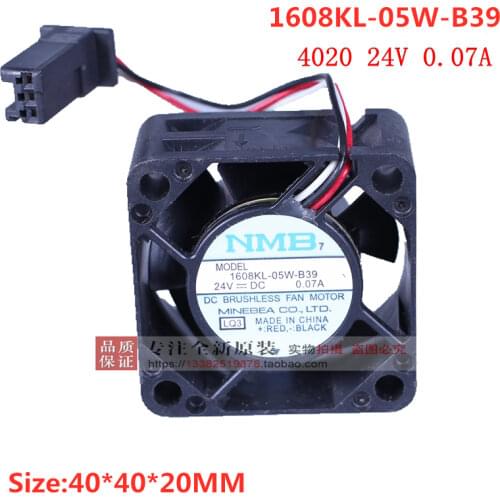 Genuine 1608KL-05W-B39 24V 0.08A three-line dedicated drive fan