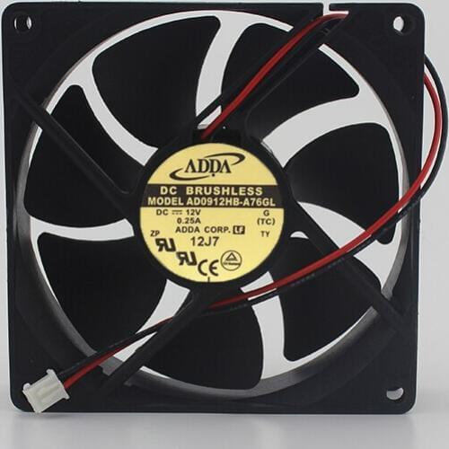 Original 9CM 9025 12V 0.25A AD0912HB-A76GL chassis power supply cooling fan