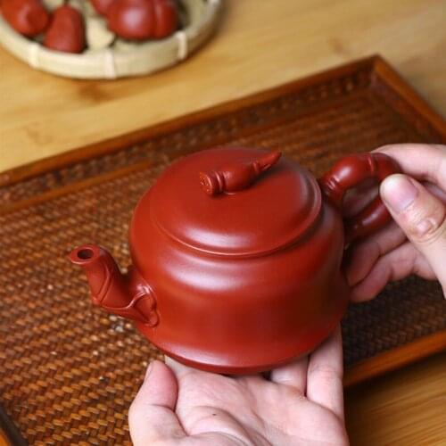 ★manufacturers selling 】 undressed ore dahongpao lotus root pot of flower implement household teapot tea Chinese style