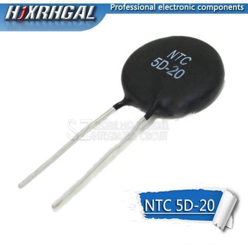 10pcs Thermistor Resistor NTC 5D-20 5D20 Thermal Resistor hjxrhgal