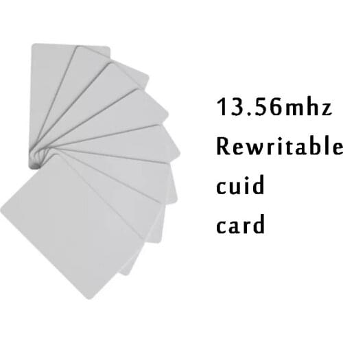 RFID Access Control Smart Chip Card NFC Tag 0 Block Variable 1K S50 Copy Key 13.56Mhz CUID Badge Rewritable Clone Card