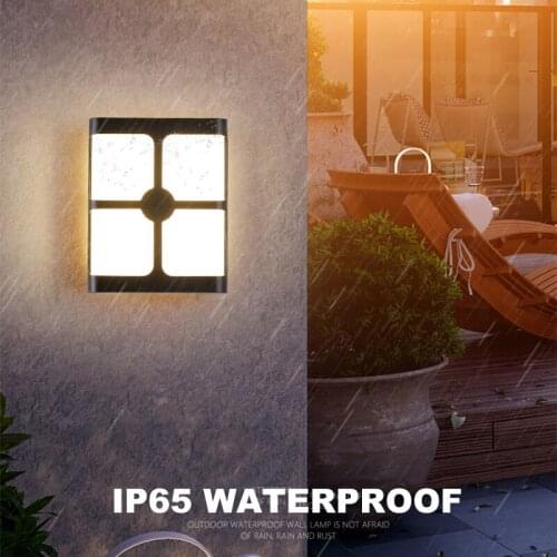 Modern LED wall lamp IP65 waterproof sconces light 110V 220V indoor and outdoor garden courtyard balcony fence decor Home stairs