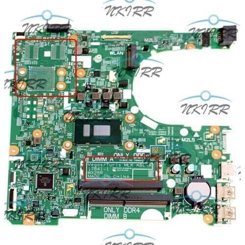Vegas/Turis MLK KBL-R 17841-1 WX2RR 17841-SC 0NCNG I3-8130U CPU DDR4 motherboard for DELL Inspiron 15 3476 3568 3576 3578