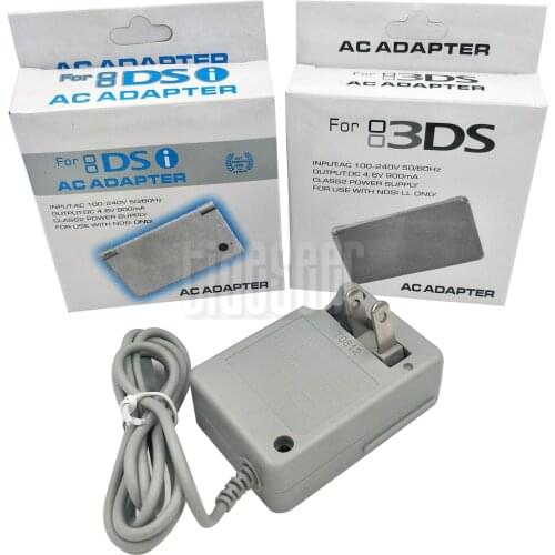 High Quality Wall Home Travel Battery Charger AC Adapter for Nintendo DSi / XL / 3DS / 3DS XL Package can choose 100pcs