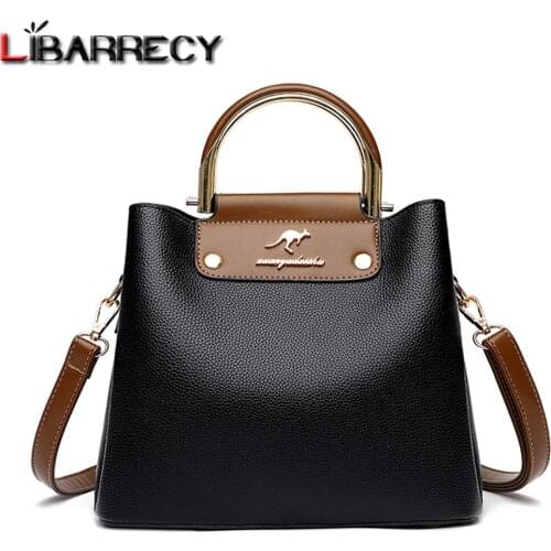 2021 Spring New Fashion Letter Design Womens Handbag High Quality Leather Ladies Shoulder Bag Solid Color Women Messenger Bags