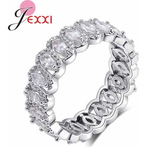 High-Grade Solid 925 Sterling Silver Wide Band Rings Fashion Engagement Bague for Women Female New Year Christmas Gift