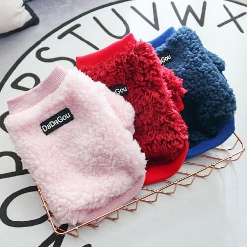 Winter Dog Clothes Pets Outfits Warm Clothes for Small Dogs Costumes Coat Pet Jacket Puppy Sweater Dogs Chihuahua 007-2