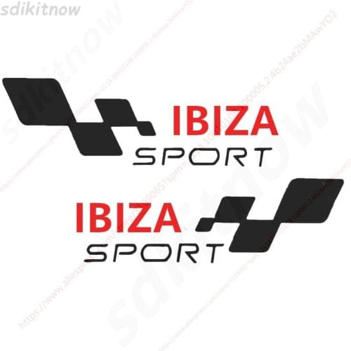 1 PAIR Car Body Windows Sports Racing PVC Waterproof Out side Sticker Decal For SEAT Ibiza 6I 6J FR Cupra Styling Accessories