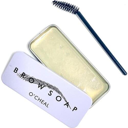 1PC Eyebrow Soap Wax Fluffy Feathery Eyebrows Pomade Gel Natural Dense Eyebrow Styling Cream Brow Sculpt Lift Wild Brow Wax Soap