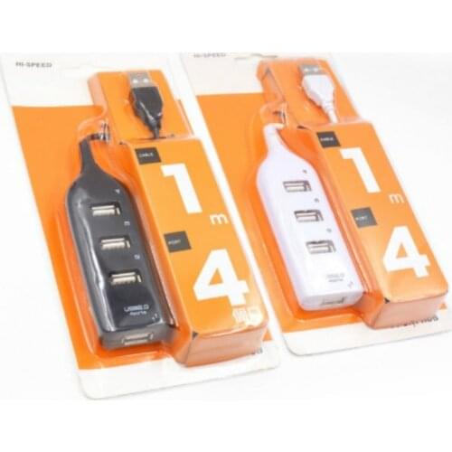 2pcs Portable Mini USB 2.0 4 Port USB Hub Splitter Hub Phone Data Charging Adapter For PC Computer For Hard Drives