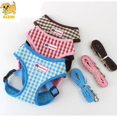 2021 Summer Dog Harness Leads Sets Breathable Cute Style Nylon Leashes Sets For Small Medium Cats Puppy Chihuahua Pet Products
