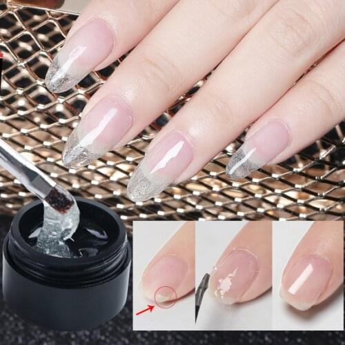 5g Clear Fiber Gel for Repair Broken Nails Quick Building Model Finger Extensions Gel Strengthen Care Nail Form Tools NF1520