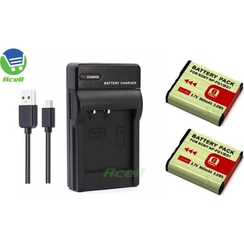 NP-BG1/FG1 Battery + USB Charger for SONY DSC-WX10 W270 W150 HX5 HX7 HX9 HX10 HX20 HX30 H90 H9 N2 T100 HDR-GW55 GW77 Camera