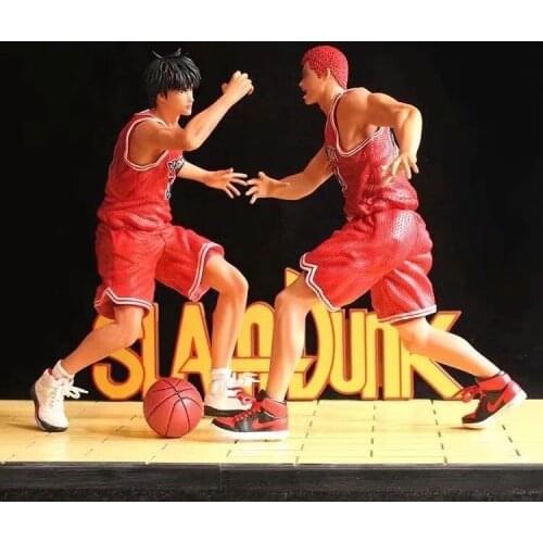 Anime Slam Dunk Sakuragi Flower Road Rukawa Kaede High Five Showdown Dimensional Power Scene Model Boxed Figure anime figures
