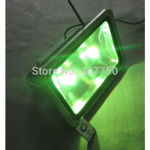 Free shipping to Europe IP65 waterproof RF wireless control rgb200w led flood light control range 100m 4pcs/Lot for mansions
