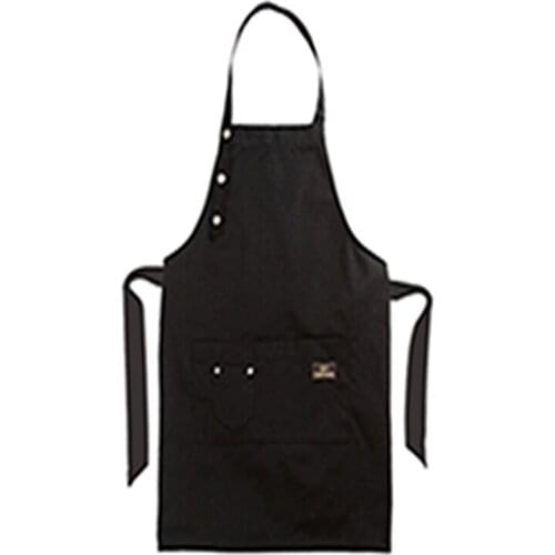 Korean version of womens fashion apron printing custom logo hairdressing baking home kitchen