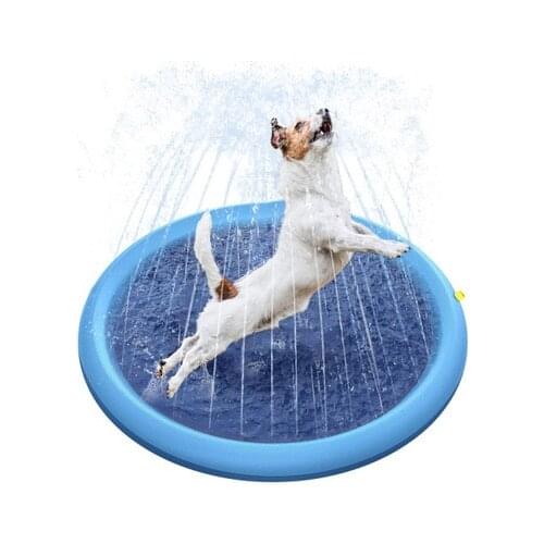 Pet Sprinkler Pad Play Cooling Mat Swimming Pool Outdoor Inflatable Water Spray Pad Mat Tub For Dog Summer Cool
