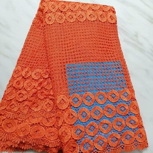 Copper Coin Pattern Embroidery Hexagonal Hollow Mesh Jacquard Fabric Cotton Lace switzerland Fabric For Dress 1612C5