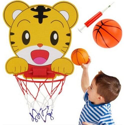Mini Kids Toy Basketball Board Plastic Hanging Hoop Set Indoor Children Game Kids Gifts Liftable Hanging Type Ball Shooting Toy