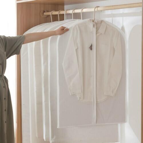 Mr Clean Clothing Hanging Organizer Dust Cover Coat Hanging Bag Household Hanging Suit Cover Home Organization and Storage