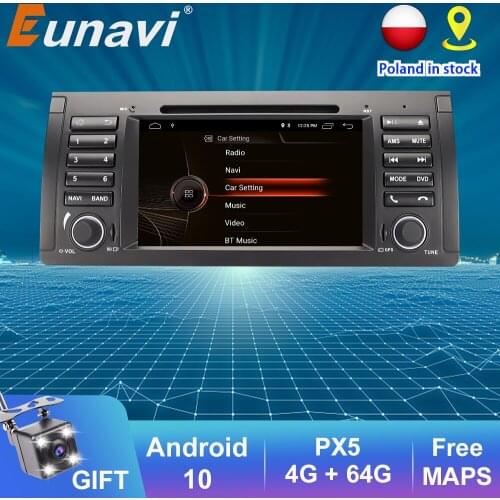 Eunavi 7 inch 1Din Android Car DVD Radio Player For BMW E53 E39 X5 Multimedia 8 Core Auto Radio Stereo WIFI DSP GPS Navigation