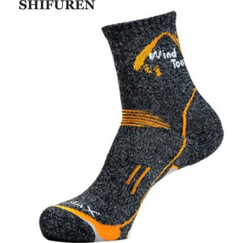 3Pairs Mens Coolmax Socks Men Outdoor Sock Hiking Quick-Drying sport socks Winter Thick Thermal for men women running trekking