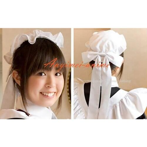 Sissy Maid Hat Cotton French Maid Uniform Cosplay Costume Tailor-made[CK1239]
