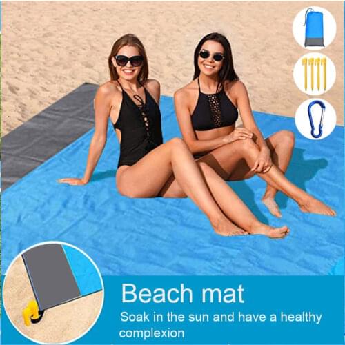 Beach Mat Magic Outdoor Travel Magic Sand Free Beach Mat Picnic Camping Waterproof Mattress Blanket Foldable Sandless Beachtowel