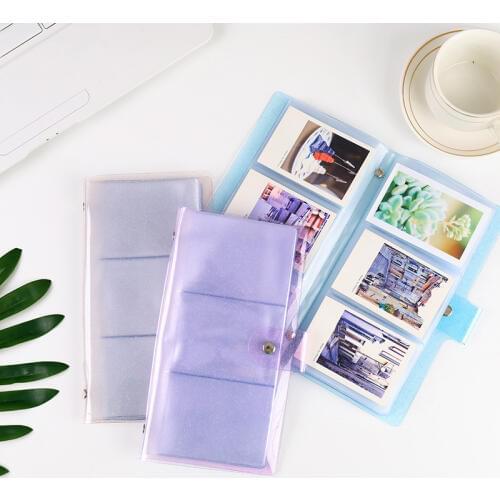 72 Pockets PVC Portable Photo Album Jelly Color Album for Mini Instax & Name Card 7s 8 25 50s Album de Photos