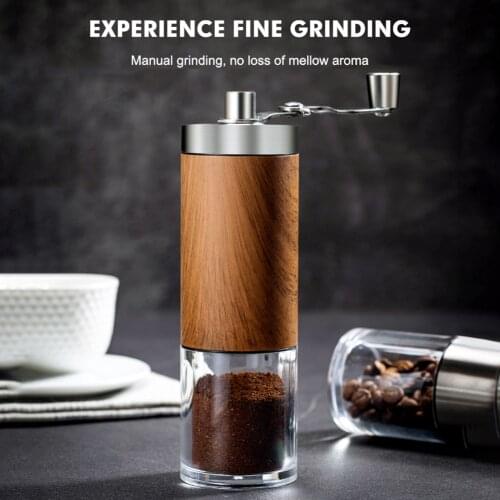 Manual Coffee Grinder Portable Hand Handmade Coffee Bean Burr Grinders Mill Kitchen Tool Grinders Coffee Making Tool Accessories