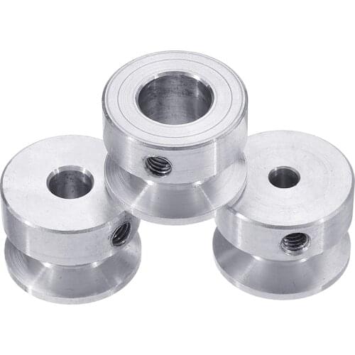20mm Aluminum Alloy Single Groove Pulley 4/5/6/8/10mm Fixed Bore Pulley Wheel for Motor Shaft 6mm Belt