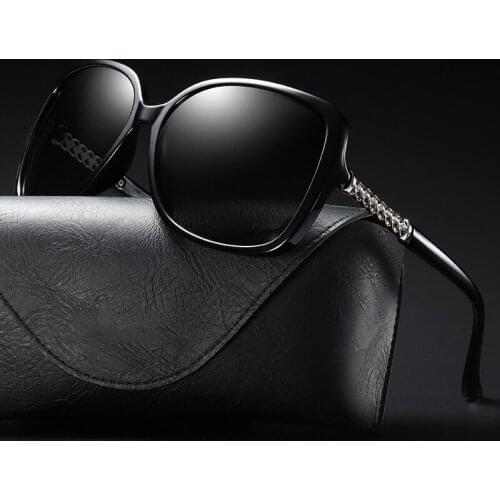 Sunglasses Womens Polaroid Sunglasses Classic Fashion Big Frame Sunglasses Driving Mirror