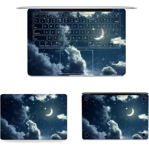 Moon Start Night Grain Texture Skin Case Sticker Decal vinyl for Macbook Air Pro Retina 11" 12" 13" 15 A1278 A1932 A1466