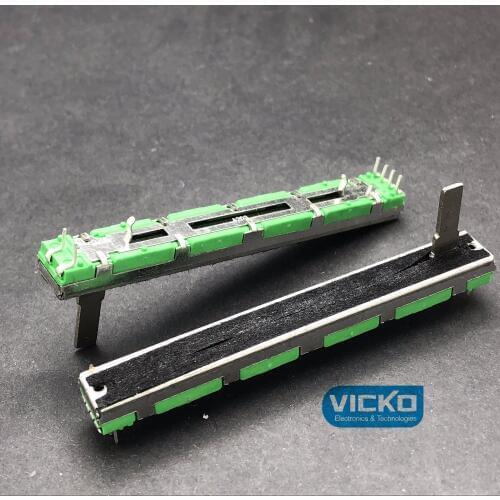 [VK] 50pcs Behringer Soundcraft 7.5cm 75MM A20K A20KX2 double straight mixer fader slide potentiometer handle 15mm switch