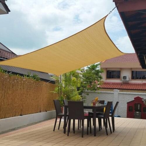 Waterproof Sun Shelter Sunshade Protection Shade Sail Awning Camping Shade Cloth Large for Outdoor Canopy Garden Patio Shade Net