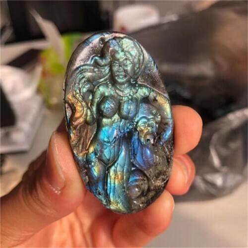 High quality crystal animal labradorite healing stones for home decoration