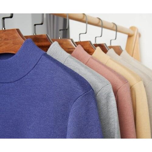 Winter Cashmere Sweater Mens 2021 New Knitted Pullover Warm Men Turtleneck Sweaters Mens High Quality Casual Thick Wool Sweater