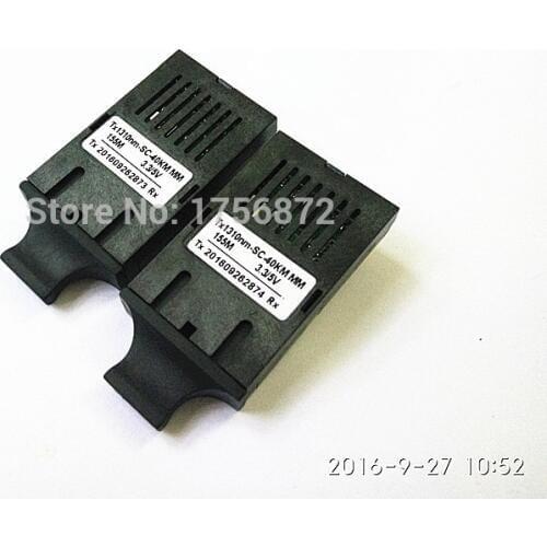 1 Pair 1x9 Optical Transceive Dual Fiber 10/100M 40KM SC 3.3V/5V1310nm 100M single mode fiber optical transceiver module