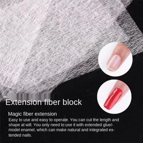 10/20pcs Silk Fiberglass For Nail Extension Form Non-Woven Silks UV Gel Building Fiber French Acrylic DIY Manicure Accessories