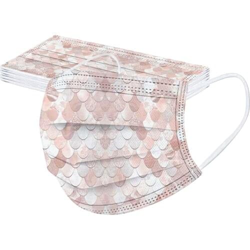 10pc Colorful Print Masks For Protection Face Mask Masque Halloween Cosplay Disposable Earloop Mascarillas Маска Для Лица