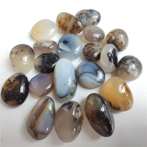 2-3cm Natural Ocean Chalcedony Aquatic Agate Polished Energy Stone Home Decoration Stone Collection Mineral Specimens