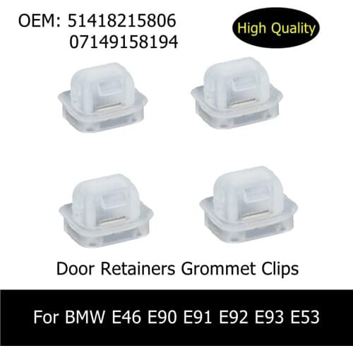 4pcs/lot 51418215806 07149158194 07148215806 Car Interior Trim Mould Clip For BMW E46 E90 E91 E92 E93 E53 Door Retainers Grommet