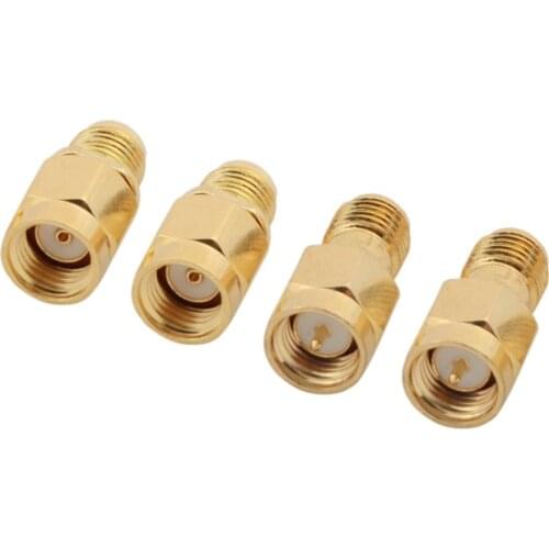 4pcs 5.8G SMA Female/Male FPV Antenna Aerial Connector Adapter for Rx and Tx